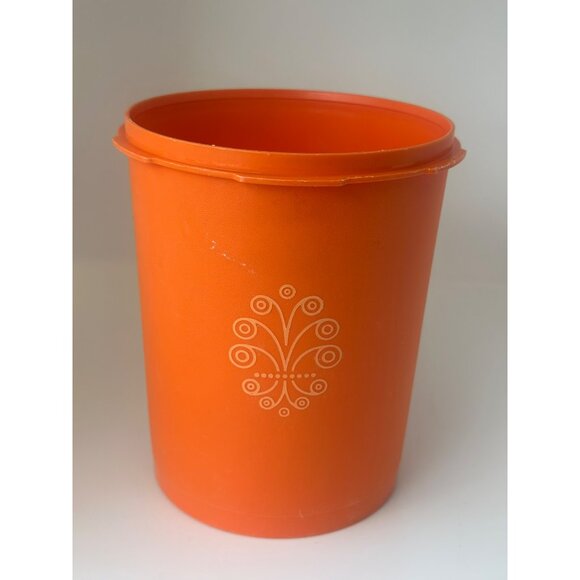 VTG Tupperware Harvest Servalier Canister 6.75" Plastic Container No Lid 809-6 - Picture 3 of 9